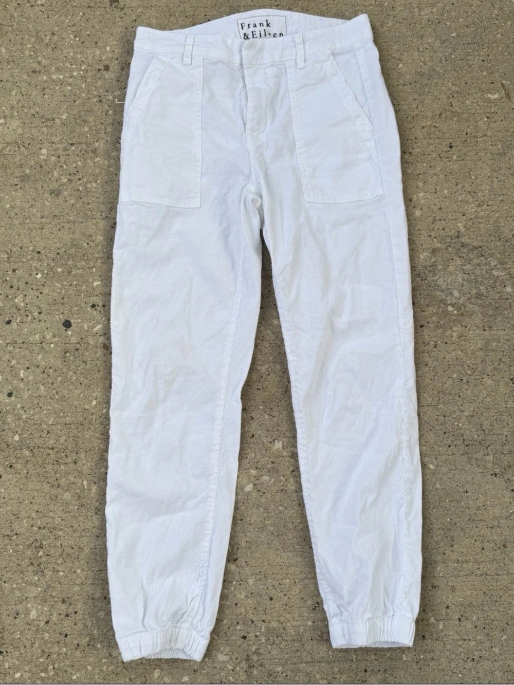 Frank & Eileen Jameson Utility Jogger White Jogger Pants Size 2